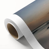 Art deco poster of Bora Bora scenery on rolled canvas, featuring serene blue waters and lush greenery.