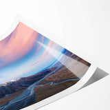 Extra large wall art depicting line art flowers in muted earth tones on a rolled print, suitable for large living room decor.