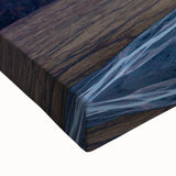 Large art of a black and white landscape painting on stretched canvas featuring the Canterbury region in New Zealand.