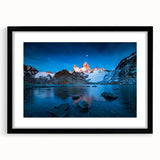 Extra large abstract art print of a colorful, textured Argentinian landscape on a framed canvas, ideal for living room decor.