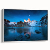 Vintage poster art of a scenic Argentine landscape on extra large framed canvas.