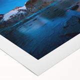 Art deco poster of an Argentine landscape in muted earth tones on a rolled canvas, suitable for dining room wall art.