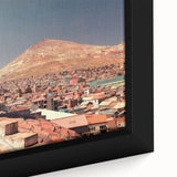 Extra large black wall art featuring a textured, colorful abstract design on framed canvas, ideal for living room decor.