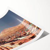 Extra large wall art featuring line art flowers in monochrome, printed on rolled canvas.