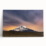 Black and white stretched canvas of South American scenery, ideal for kitchen wall art or bedroom ambiance.