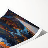 Extra large wall art featuring a line art design of flowers in black and white, printed on rolled canvas.