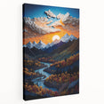 Large canvas print of Denali National Park in Alaska, featuring muted earth tones, ideal for kitchen wall art.