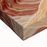 Black and white landscape art painting of Arizona's Coyote Buttes on large stretched canvas, ideal for bedroom wall decor.