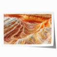 Extra large rolled print of Arizona's Coyote Buttes in earthy tones, ideal for art wall dining room.