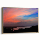 Framed canvas featuring a vintage-style Arkansas landscape in muted gold and black tones, ideal for bedroom wall art.