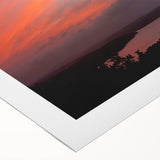 Art deco poster featuring a serene Arkansas landscape in muted earth tones on rolled canvas, suitable for dining room decor.