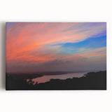 Black and white photograph of Arkansas scenery on large stretched canvas, suitable for kitchen wall art.