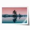 Extra large rolled print of Lake Tahoe with vivid blue and green hues, ideal for dining room wall art.