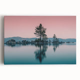 Black and white photo of Lake Tahoe on stretched canvas, ideal for kitchen wall art.