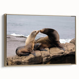 Framed canvas of San Diego landscape with vintage poster art style in black and gold, ideal for bedroom decor.