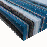 Black and white landscape art painting of Aspen, Colorado on stretched canvas, ideal for bedroom wall decor.