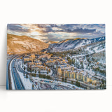 Black and white photograph of Aspen trees on stretched canvas, ideal for kitchen wall art.