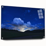 Acrylic print of Colorado Springs scenery in muted earth tones, suitable for bedroom or dining room decor.