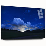 Acrylic print of Colorado Springs scenery in muted earth tones, ideal for bedroom or dining room art.