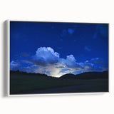 Vintage poster art of Colorado Springs with colorful accents on extra large framed canvas, ideal for living room decor.