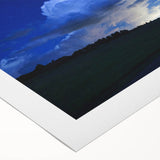 Art deco poster of Colorado Springs scenery in muted earth tones on rolled canvas, suitable for dining room wall art.