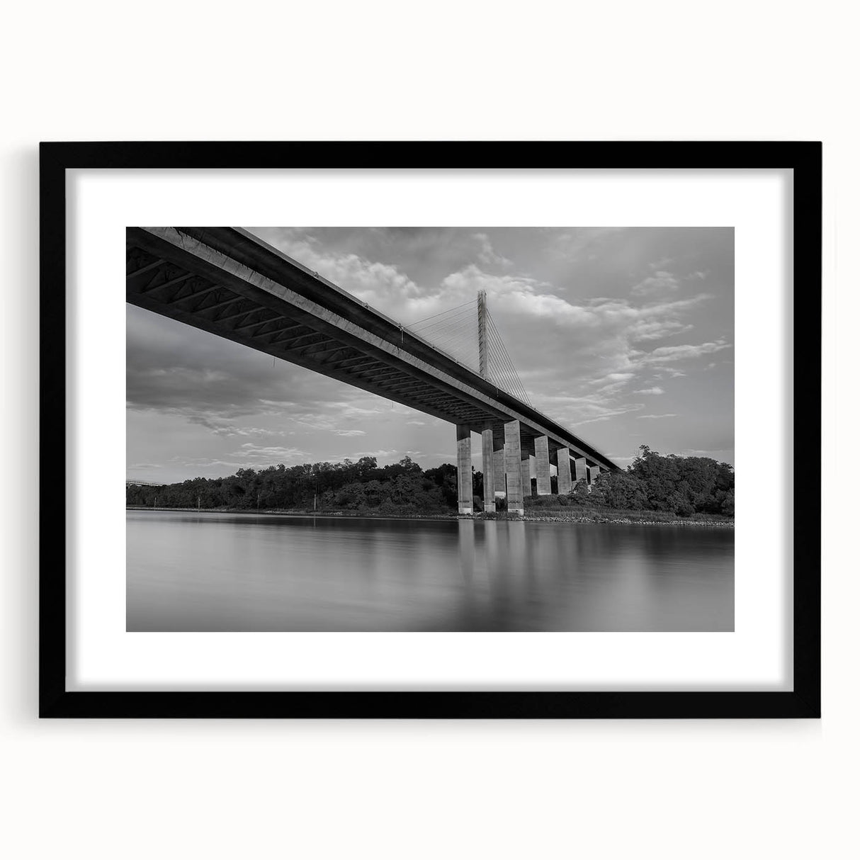 Abstract art print featuring vibrant, colorful textures, mounted in a black frame with mat, ideal for living room decor.