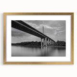 Extra large abstract art print of Delaware scenery in gold frame, featuring textured design and muted earth tones.