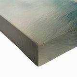 Black and white landscape art painting of the Florida Keys on stretched canvas, ideal for bedroom wall art.