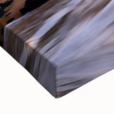 Large art of a black and white Maui landscape on stretched canvas, suitable for bedroom wall decor.