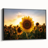 Black and white landscape painting of Kansas scenery on framed canvas, ideal for bedroom wall art.