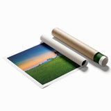Extra large rolled print of Kentucky scenery with vibrant floral elements, ideal for classy bathroom wall art.