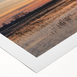 Art deco poster of Louisiana scenery in pastel shades on rolled canvas, suitable for dining room wall art.