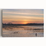 Black and white photograph of a Louisiana landscape on large stretched canvas, suitable for kitchen wall art.