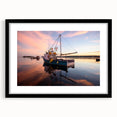 Abstract art print of Maine scenery in vibrant colors on a textured, extra-large canvas, ideal for living room decor.