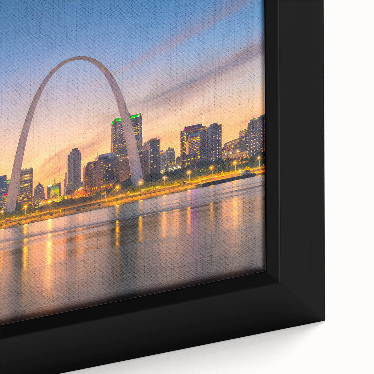Extra large framed canvas featuring a textured depiction of the St.
