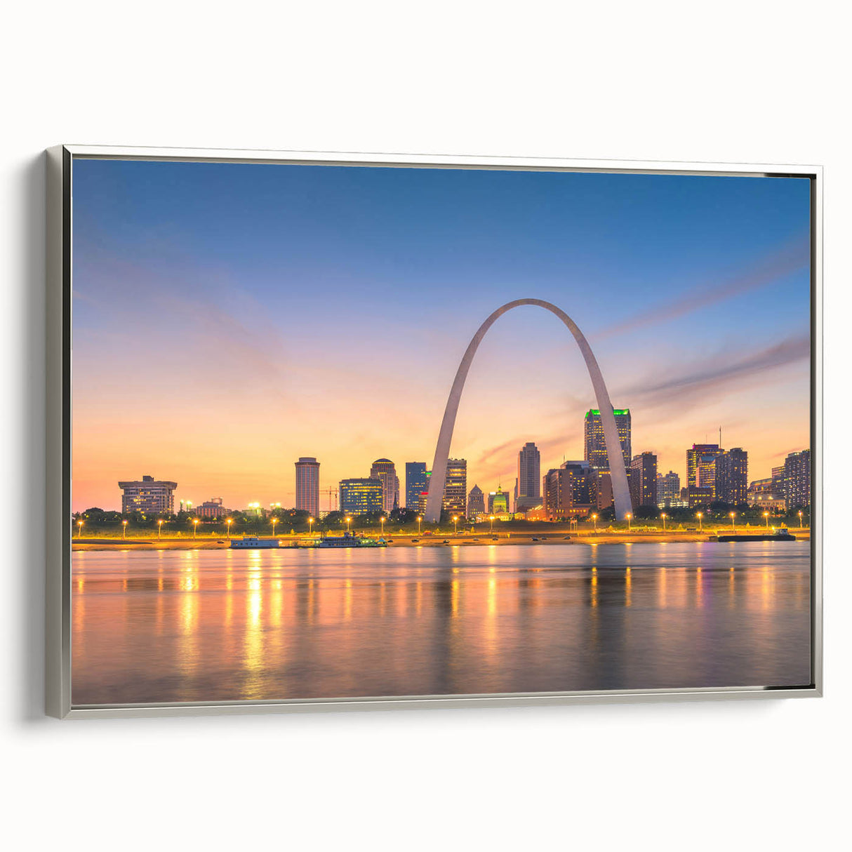 Framed canvas of St.