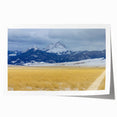 Extra large rolled print of Montana scenery with vibrant green and blue tones, ideal for dining room wall art.