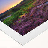 Art deco poster featuring a serene New Hampshire landscape on rolled canvas, suitable for dining room decor.