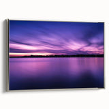 Framed canvas of a vintage New Jersey landscape painting in colorful hues, ideal for living room decor.