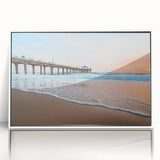 Acrylic print of Manhattan skyline in art deco style with muted gray and blue tones, ideal for modern art wall decor.