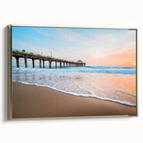 Framed canvas depicting a vintage-style Manhattan skyline in black and gold tones, suited for bedroom wall art.