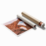 Extra large rolled print of Arches National Park in Utah, featuring natural rock formations in earth tones.