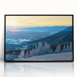 Large abstract wall art featuring a mid-century modernist style with vibrant colors on framed acrylic.