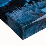 Black and white landscape art painting of Vermont on stretched canvas, ideal for bedroom wall decor.