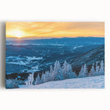 Black and white photo of Vermont scenery on large stretched canvas, suitable as kitchen wall art.