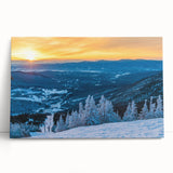 Black and white photograph of Vermont scenery on stretched canvas.