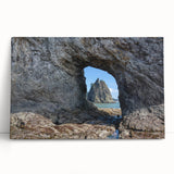 Black and white photograph of Olympic National Park on stretched canvas, ideal for kitchen wall art or bedroom.