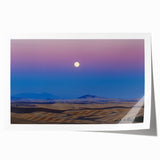 Extra large rolled print of Palouse, Washington scenery in muted green and brown tones, ideal for art wall dining room.