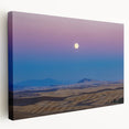 Scenic Palouse fields on stretched canvas, featuring earthy green and brown hues, suitable for kitchen wall art.