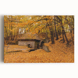 Black and white stretched canvas of West Virginia scenery, ideal for kitchen wall art.